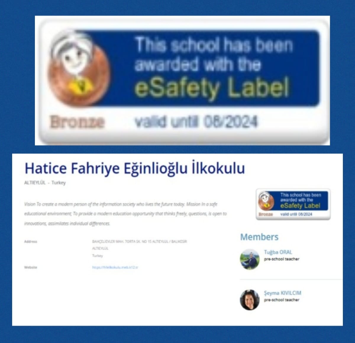 BALIKESİR / ALTIEYLÜL Hatice Fahriye Eğinlioğlu İlkokulu